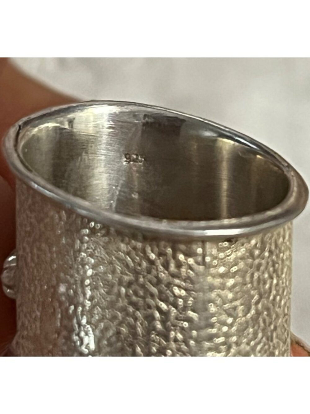 Handcrafted Silver Turquoise Poison Ring With Hinged Secret Compartment - Picture 8 of 8